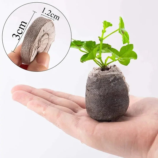 Seed Starter Peat Pods for Seedlings Nonwoven Nursery Plugs Pallet Seedling Soil Block for Grow Herbs Plant Flowers Vegetables