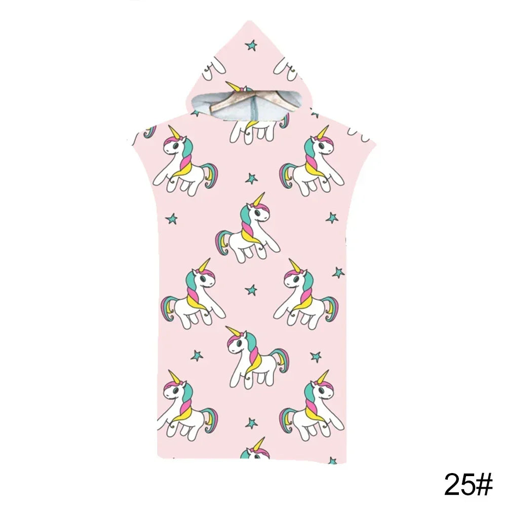 Printed Hooded Beach Towel