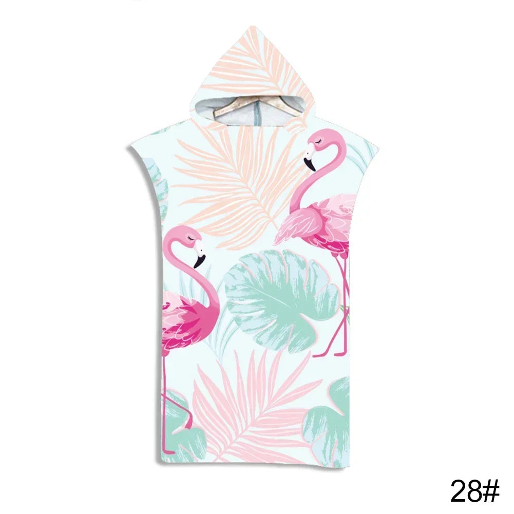 Printed Hooded Beach Towel