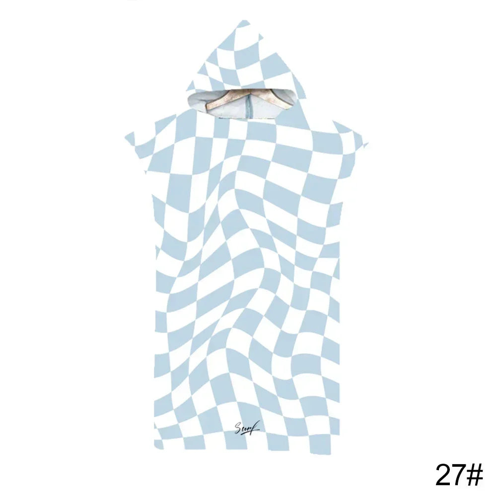 Printed Hooded Beach Towel