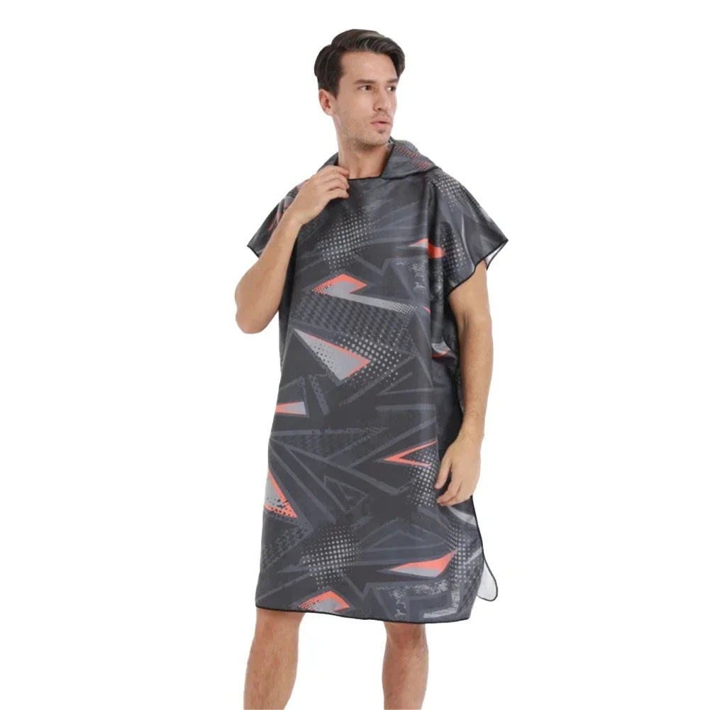 Printed Hooded Beach Towel