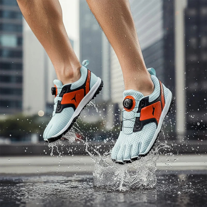 Barefoot Water Shoes, Five Finger Footwear with Adjustable BOA System for Kayaking, Surfing & Indoor Training