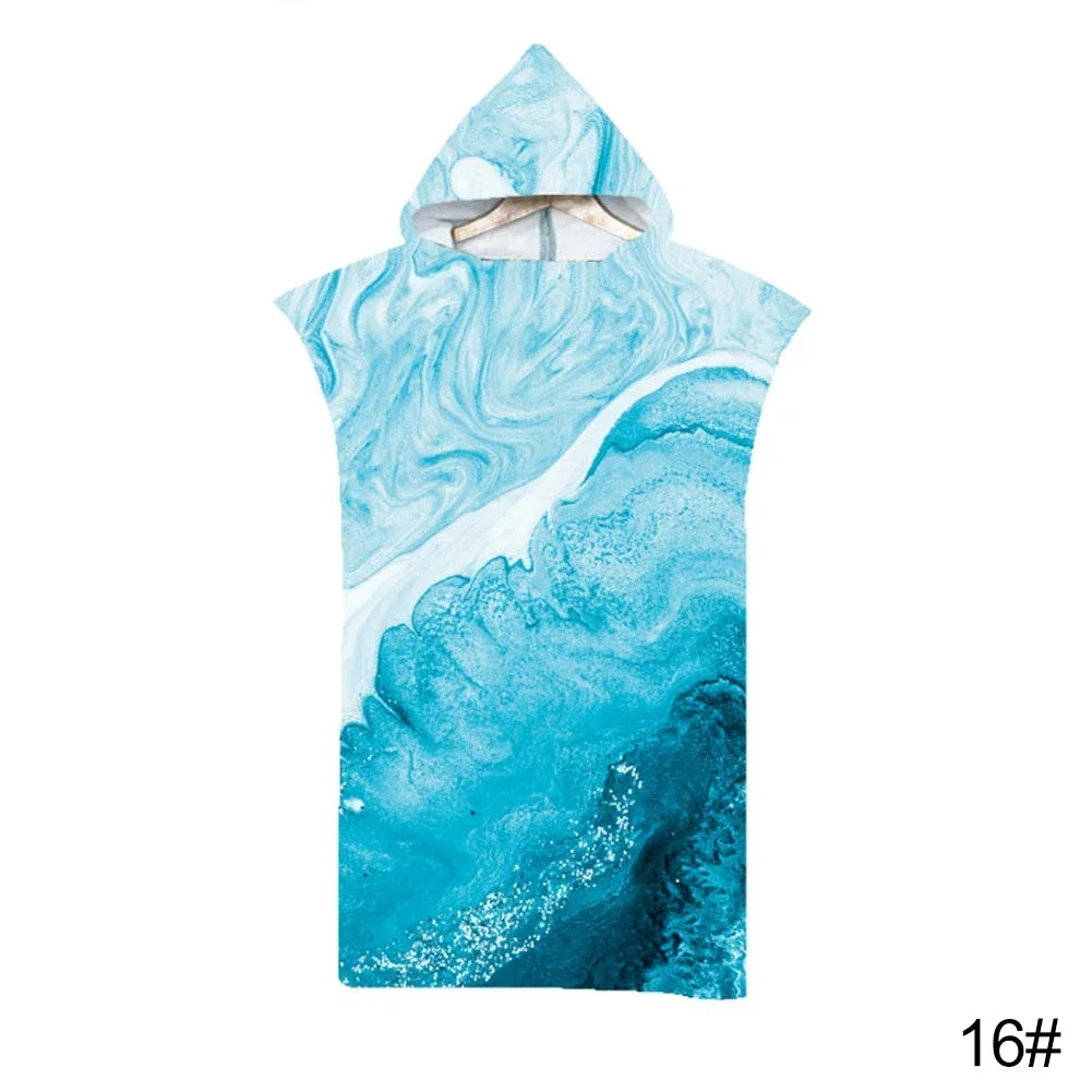 Printed Hooded Beach Towel