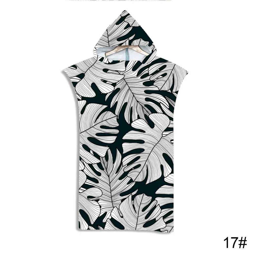 Printed Hooded Beach Towel