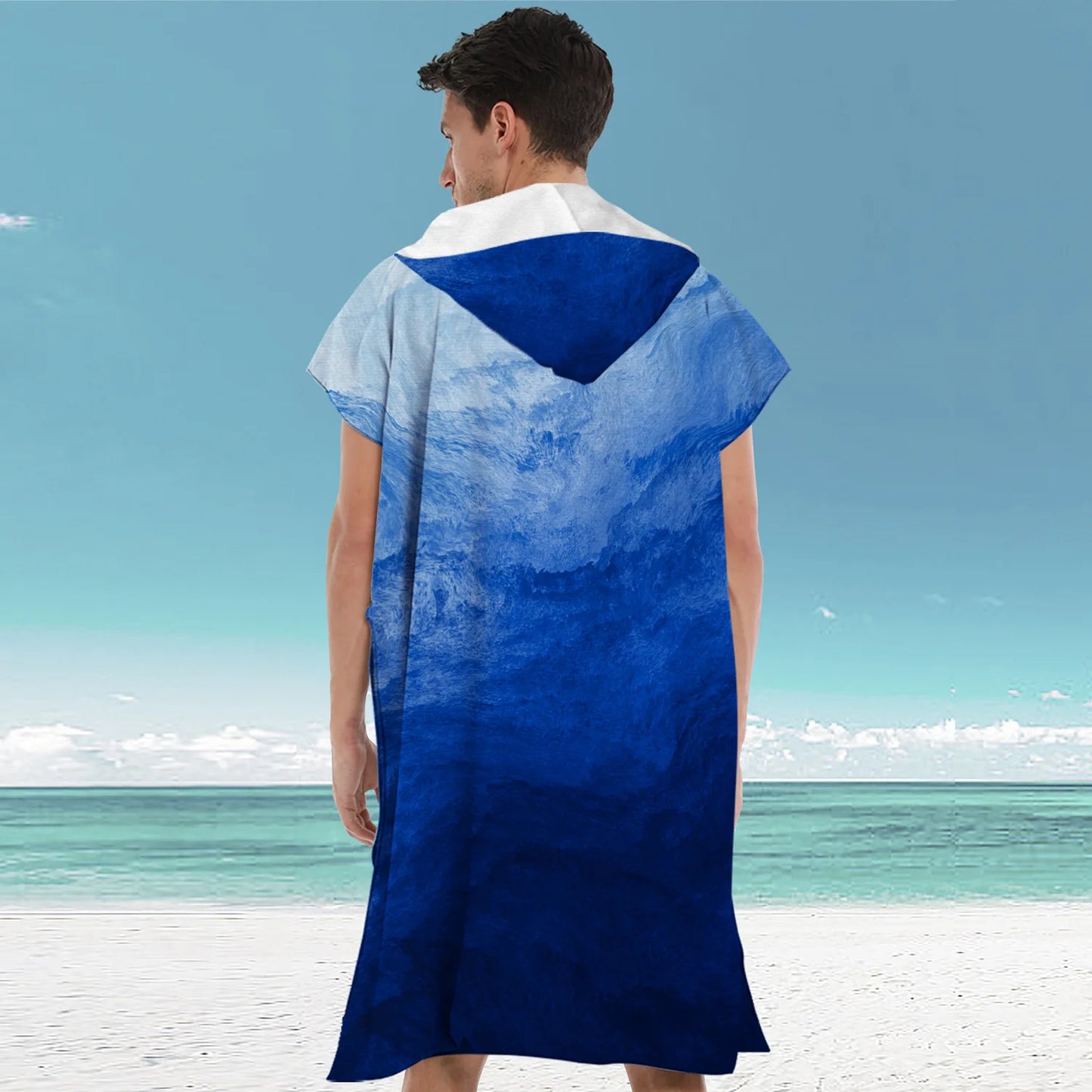 Adult Hooded Beach Surf Poncho