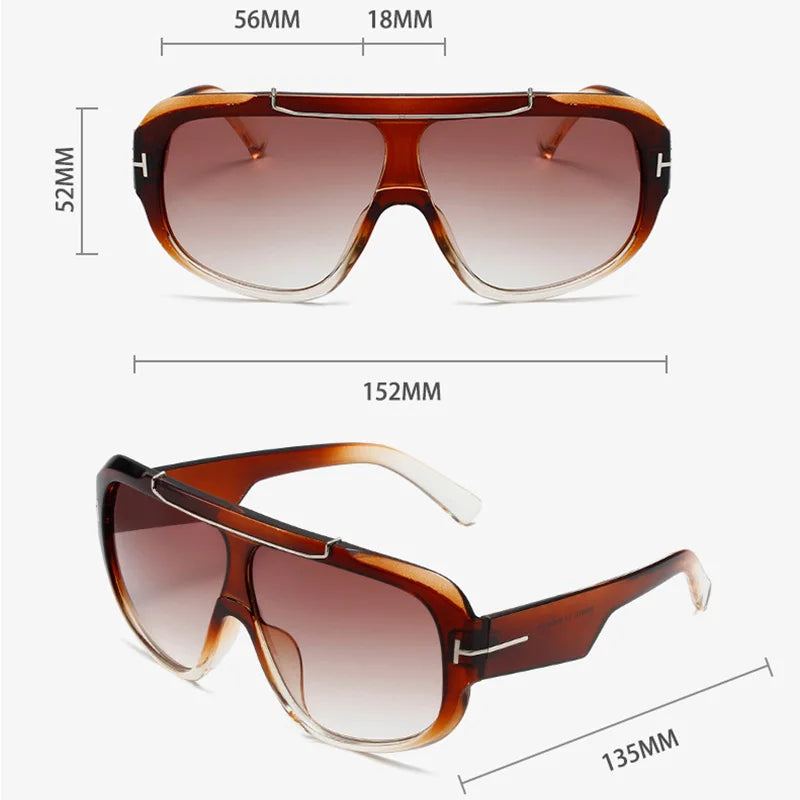 Oversized Aviator Sunglasses