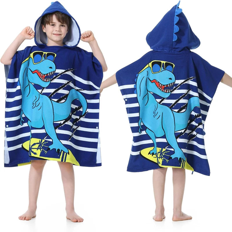 Children's Cartoon Print Bath Towel