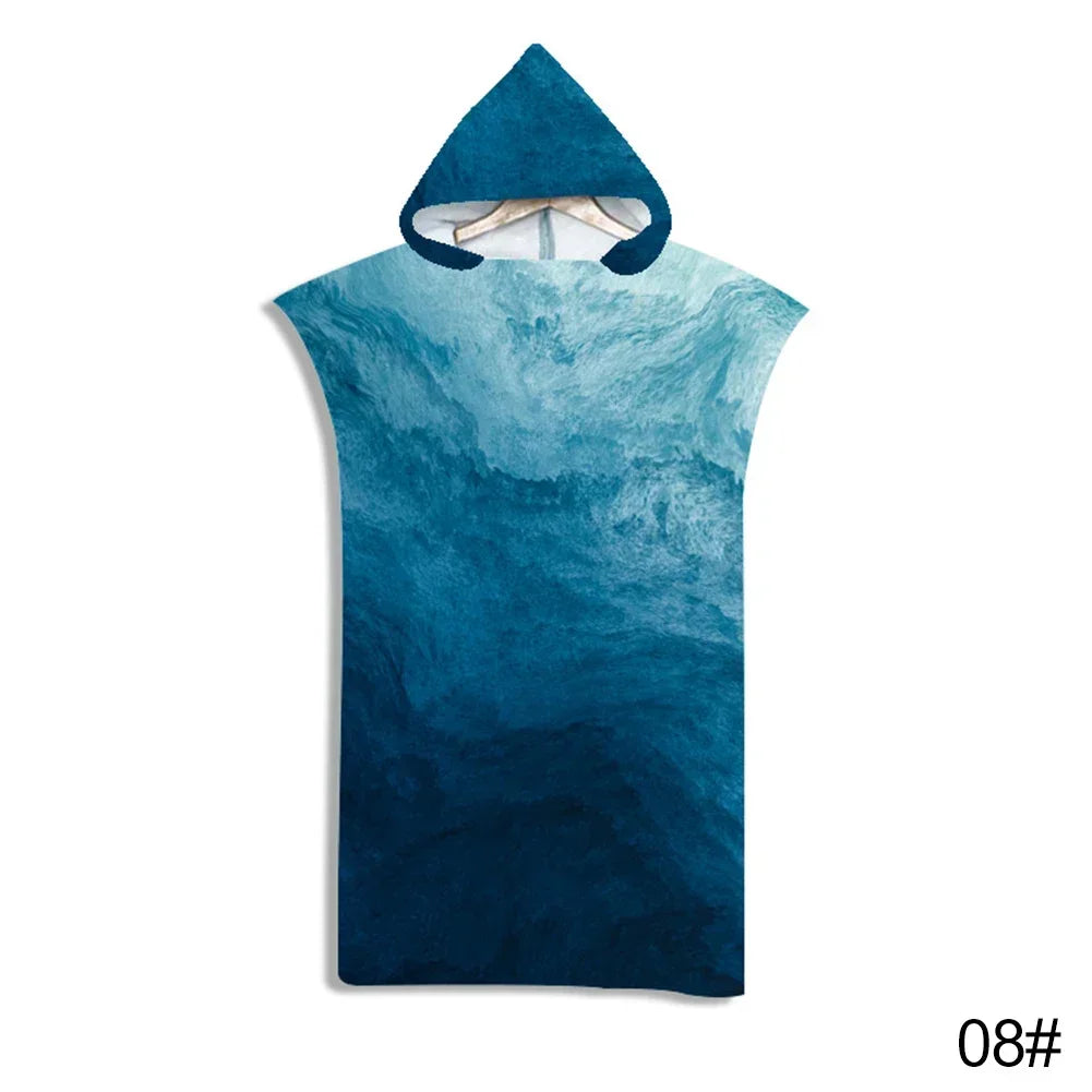 Printed Hooded Beach Towel