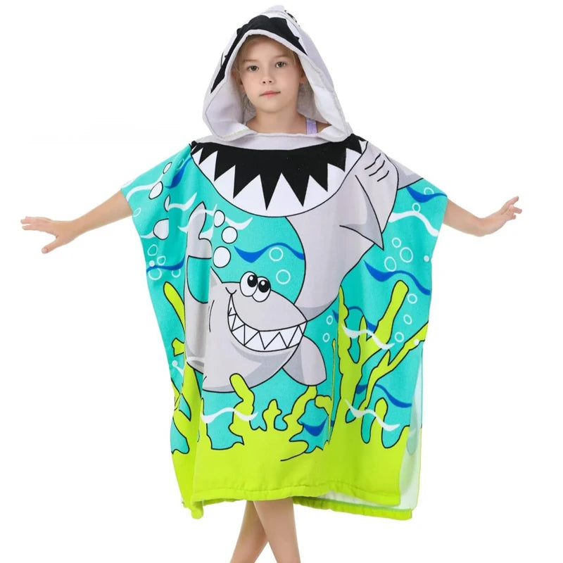 Children's Cartoon Print Bath Towel