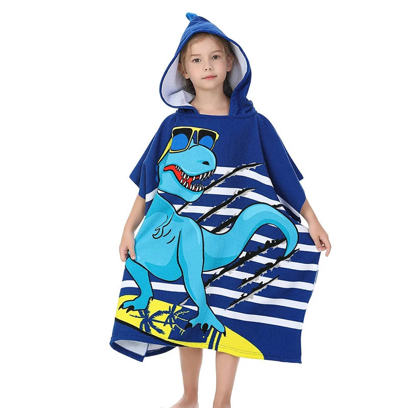 Children's Cartoon Print Bath Towel