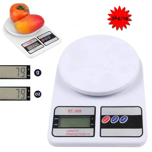 5kg/1g High-Precision LED Electronic Scales Portable Food Weight Balance Measuring Home Kitchen Tool