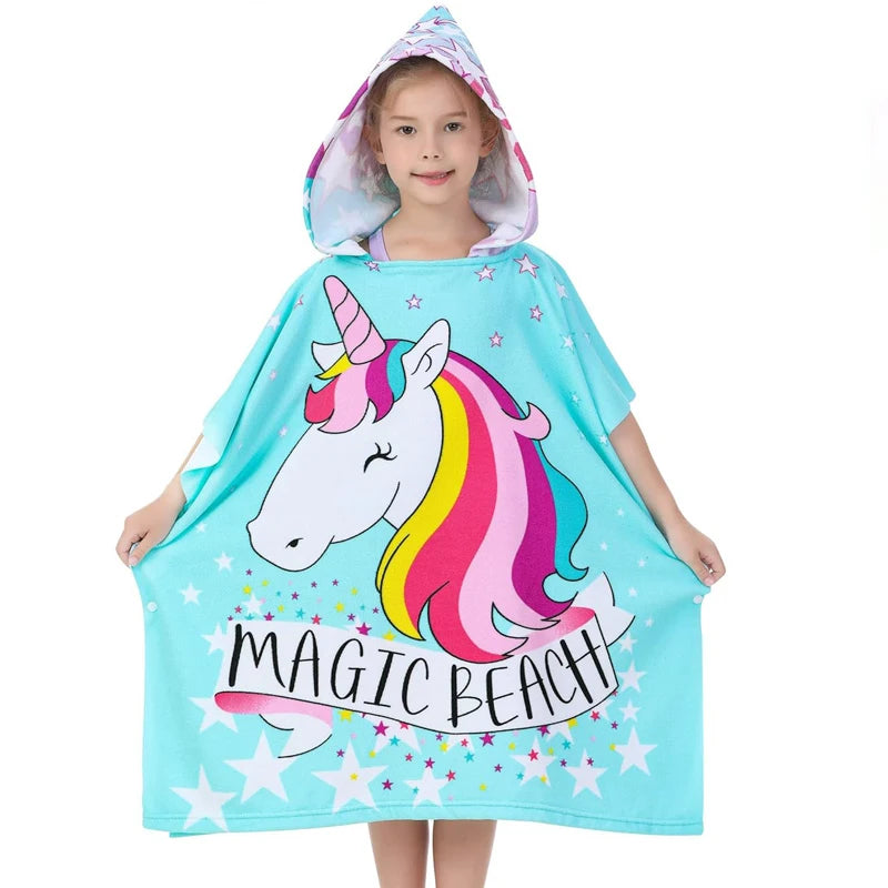 Children's Cartoon Print Bath Towel
