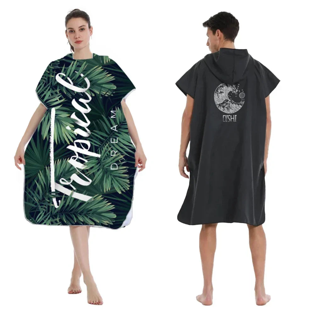 Printed Hooded Beach Towel