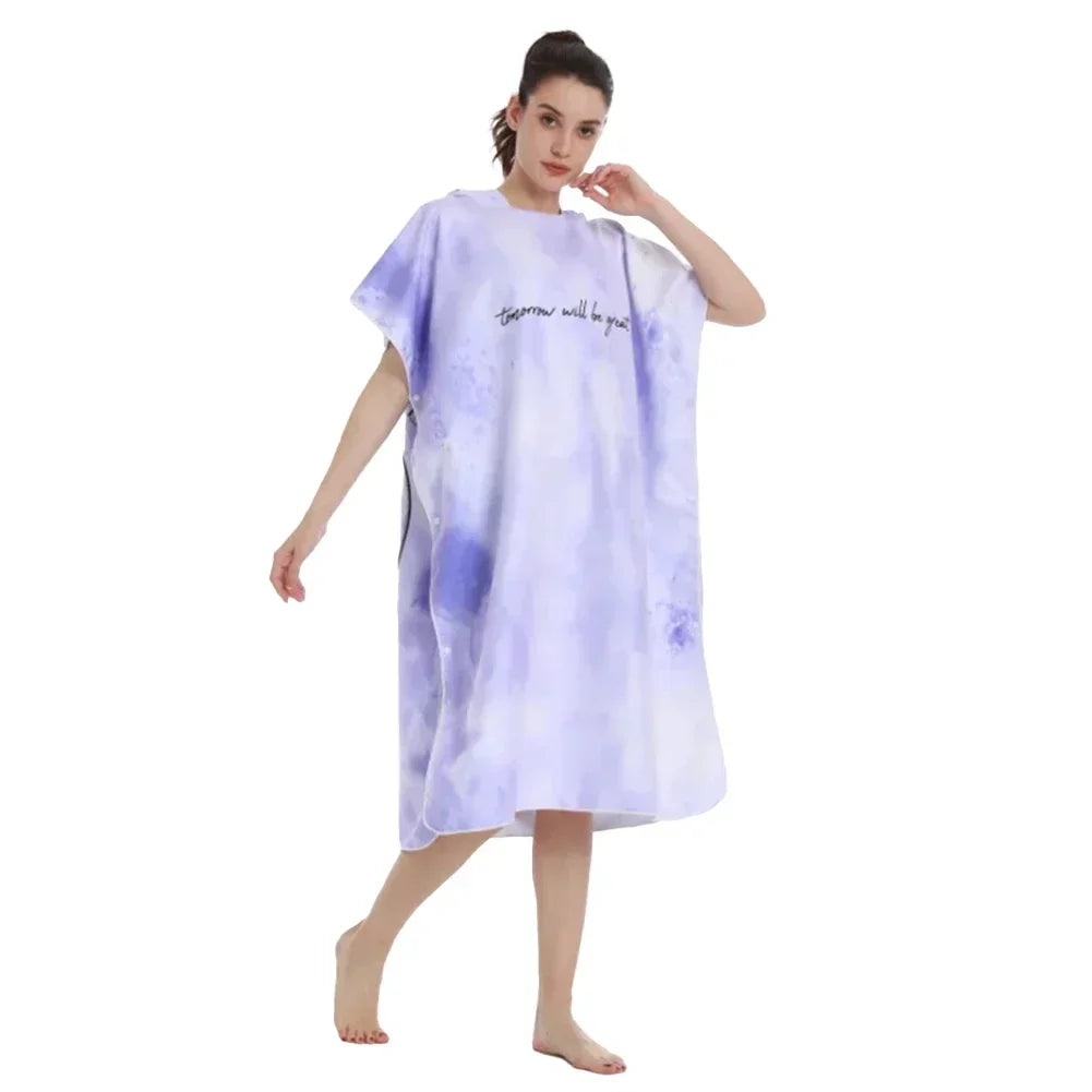 Printed Hooded Beach Towel