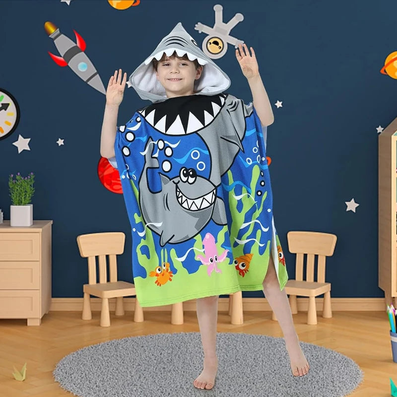 Children's Cartoon Print Bath Towel