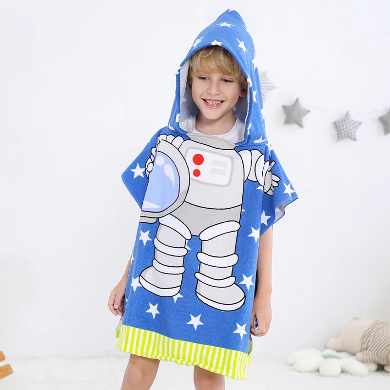 Children's Cartoon Print Bath Towel