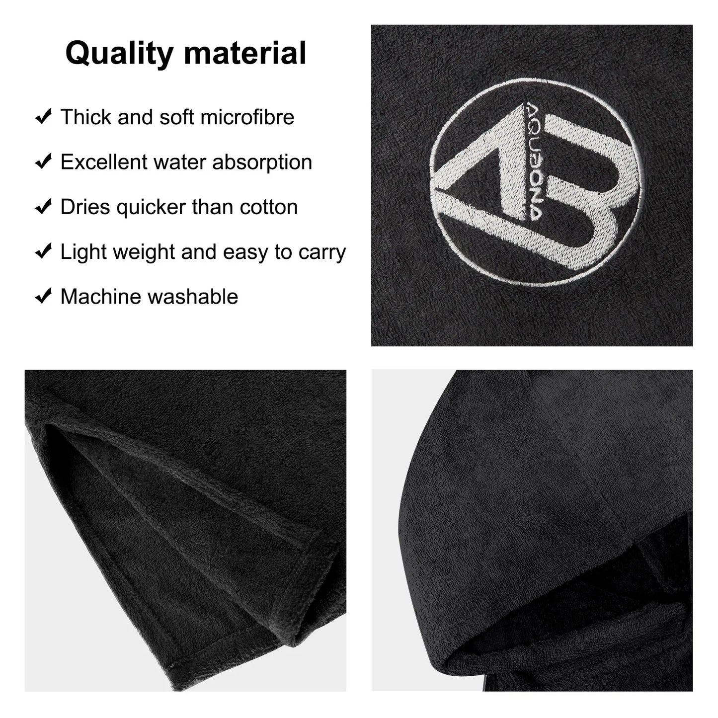 Surf Poncho Changing Towel Robe for Adults