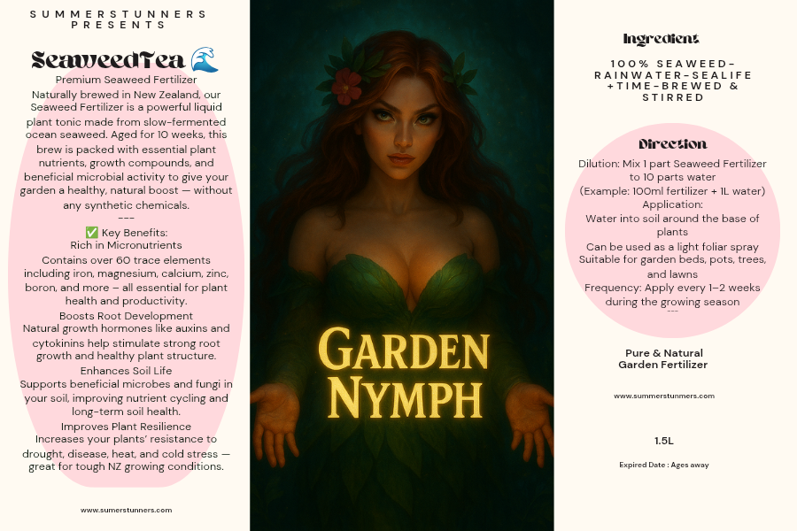 🌿Garden Nymph - Seaweed Growth Tea Plant Booster !!SHIPPED NZ ONLY!!